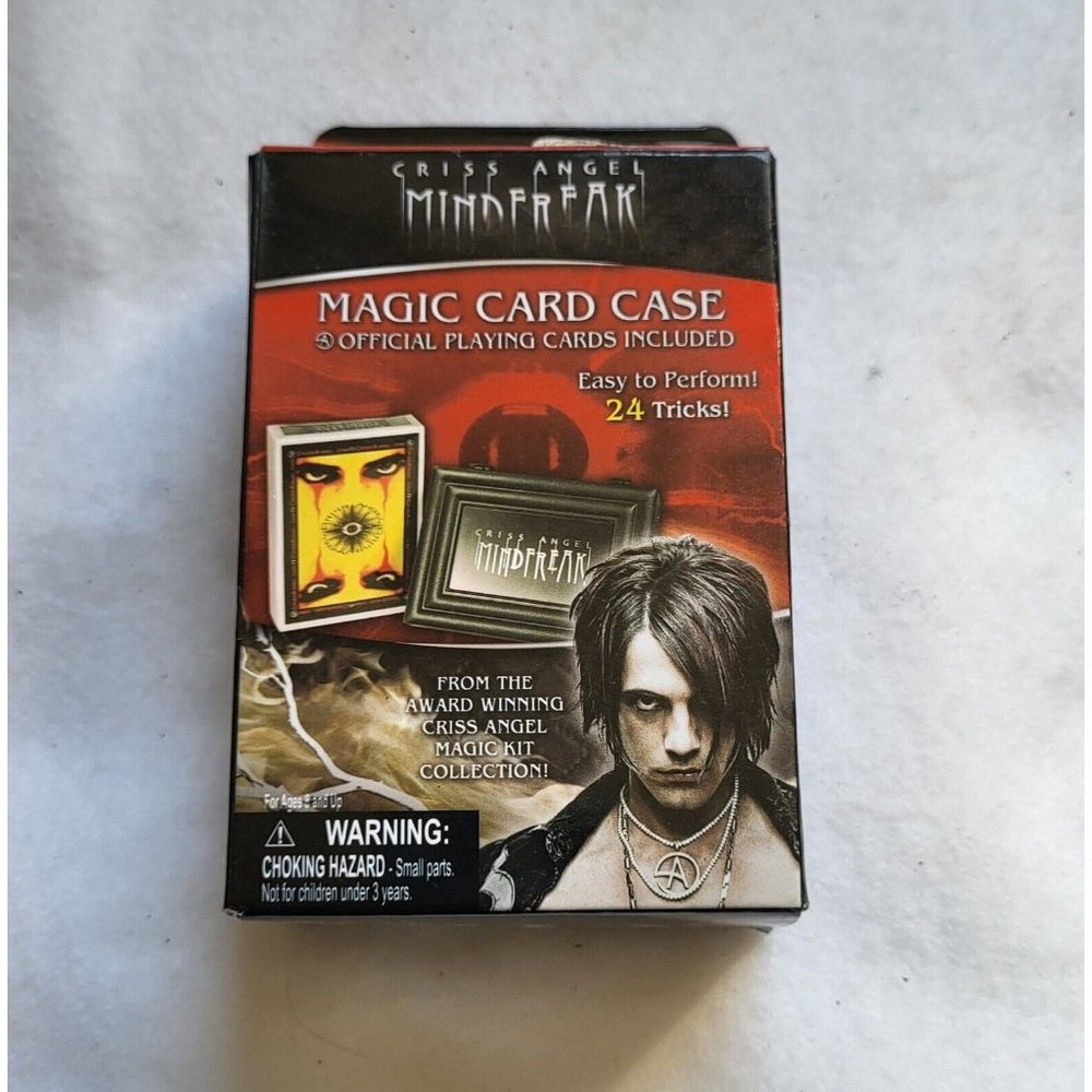 Mindfreak Magic Card Case Playing Cards 24 Tricks NEW Orig Box....F